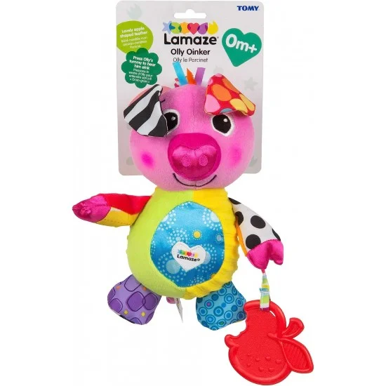 Toys Baby Sensory CLIP ON PIG Olly Oinker Suitable from birth